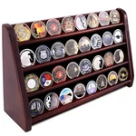 4 Rows Military Wooden Challenge Coin Display Case - Mahogany. Fixed Price $63.99.