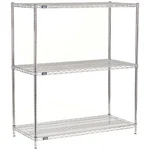 Global Industrial 3 Shelf Chrome Wire Shelving Unit Starter 72"W X 18"D 54"H. Fixed Price $231.99.