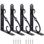 4 Pack 5 Inch Decorative Shelf Bracket Heavy Duty Wall Mounted Floating Brack.... Fixed Price $18.59.