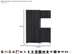 Husky Welded Steel Garage Cabinet Set 54 X 75 19 Black 3 Piece. Fixed Price $950.00.