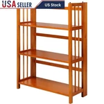 3-SHELF Stackable Storage Unit Foldable Design Wood Shelving Living Room Office. Fixed Price $107.56.
