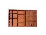 Miniature 2.5" X 3.25" Wood Cubby Trinket Shelf Knick Knack Display Usa. Fixed Price $14.95.