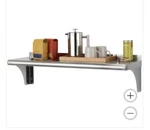 Trinity Wall Shelf, Nsf, 36" X 12" 10", Stainless Steel New. Fixed Price $107.10.