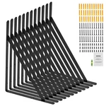 Shelf 18 X 12IN 12PCS Heavy Duty Floating Brackets Triangle. Fixed Price $35.99.