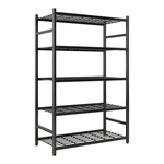 Tujurich 36.4" W Storage Shelves, 5-TIER Metal X 11.8" 68.3", Black. Fixed Price $57.66.