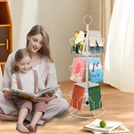 3 Tier Greeting Card Rack Spins 12 Pocket Black Retail Display Rotating Holder. Fixed Price $48.17.