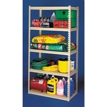 Stur-d-stor Shelving Five-shelf 36.5W X 18.5D 72H Sand LSS361872. Fixed Price $259.22.