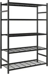 Storage Shelves, 5-TIER Metal Shelving Unit With Adjustable Feet, Shelf Organize. Fixed Price $101.99.