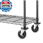 Whitmor Supreme Shelving Unit Wheels - Heavy Duty, Set Of 4 (2 Locking). Fixed Price $46.16.