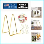 Simple Yet Elegant 6-INCH Gold Plate Display Stand 5 Pack For Art Showcase. Fixed Price $29.99.