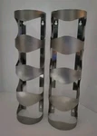 Ikea Vurm Stainless Steel Wall Mounted Wine Rack 4 Bottle Model 300.557.60 Lot 2. Fixed Price $35.95.