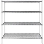 "any Size" Heavy Duty Chrome Metal Wire Shelf Rack Commercial Store Shelving Nsf. Fixed Price $219.95.