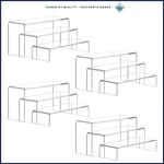Large Acrylic Display Risers Set, 12 Pieces For Cakes And Retail Showcases. Fixed Price $71.10.