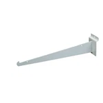 New 12" Slatwall Knife Shelf Brackets With Lip - White 10 Pcs. Fixed Price $44.83.