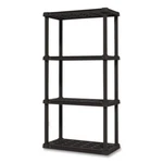 Iris Inc 140038 Plastic Shelving Unit, Shelves, 23.9 X 11.8 48.3, Black. Fixed Price $44.41.