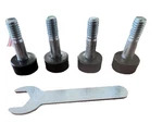 Wire Rack Shelving Self Leveling Feet Set Of 2 Steel Storage Shelf Seville New. Fixed Price $13.95.