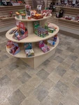Wooden Multi-tier Retail Display Rack Fixture. Fixed Price $99.00.