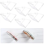 Pcs Acrylic Slatwall Angled Shelves, 6"X6" Clear Floating Sl.... Fixed Price $68.92.