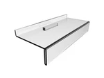 Clear Slatwall Shoe Shelf Plexiglass Lucite Display Holder. Fixed Price $19.49.
