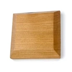 Solid Cherrywood Pedestal, Square Display Base With Bevel, Modern Farmho.... Fixed Price $15.05.