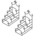 Artliving 4-TIER Metal Scrollwork Dish Rack Plate Display Stand Holder C.... Fixed Price $36.19.