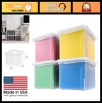 Plastic File Organizer Box With Lids - Stackable Document Storage Bin, 35 Qt, 4. Fixed Price $89.99.