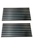 Slatwall Easy Panels, 2' H X 4' Black W/ Metal Inserts Set Of Pieces. Fixed Price $153.63.