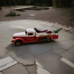 Vintage Buddy Mobile Repair Unit Toy Truck 40S 50'S Era Red White 25 Inches. Fixed Price $429.99.