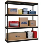 Hallowell 30" 48" 84" Black 4- Shelf Boltless Shelving, Decking, 5240LB Capacity. Fixed Price $693.01.