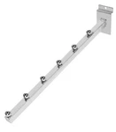 Set Of 24 Waterfall Faceout 6 Ball Slatwall Grid Chrome Square Tube. Fixed Price $90.99.