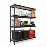 Pro Series 4-TIER Steel Garage Storage Shelving Unit Matte Black With Hdf Rac. Fixed Price $151.20.