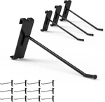 Huhole 32 Pack 6 Inch Gridwall Hooks For 3"X3" Wire Panel Black Heavy Dut. Fixed Price $47.46.