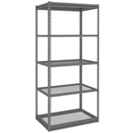 Tennsco Z- Line 24" X 36" 84" Grey 5- Shelf Steel Shelving ZM7- 3624S- 5D-. Fixed Price $979.91.