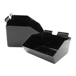 Sswbasics 12 X 5 9 Inch Black Plastic Dump Bin - For Slatwall Set Of. Fixed Price $25.00.
