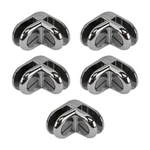 50 Pcs Chrome 2 Way Glass Cube Connector Clip 3/16" Tempered Shelf. Fixed Price $77.99.