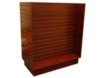 Cherry Wood Floor Standing H-unit Slatwall Display. Fixed Price $165.00.