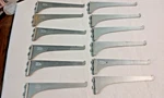 12 Knape & Vogt #180 Silver Shelf Brackets. Fixed Price $34.99.