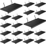 20-PACK Metal Pegboard Shelves, 10X4.3 Inch Black Display Storage Solutions. Fixed Price $117.99.