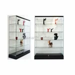 72 Inch Tempered Glass Tower Display Frameless Showcase With Locks And Shelves. Fixed Price $495.00.