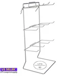 Silver 12 Single Peg Hook Counter Top Display Rack (holds 3" X 5" Item). Fixed Price $24.90.