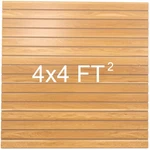 Frayscent Mdf Slat Wall Paneling For Retail Display Pack Maple 4'X2'. Fixed Price $95.94.