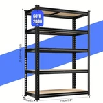 60" To 72" 5 Tier Heavy Duty Metal Garage Shelving Rack 2000-3000LBS Steel Shelf. Fixed Price $54.95.