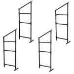 4PCS Black Cargo Shipping Container Shelving Shelf Brackets Universal 22"X60". Fixed Price $143.03.