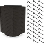 Rotating Countertop Display With Peg Hooks Included, 14"X14"X20" Retail. Fixed Price $42.74.