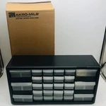 Akro Mils 10126 Plastic Organizer Cabinet Drawer Wall Mount No Hardware Black. Fixed Price $39.98.