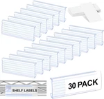 30 Pcs Holder Shelf Labels, Wire With Paper Inser. Fixed Price $13.52.