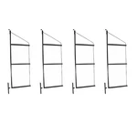 4PK 3 Tier Shipping Container Shelving Bracket 24"X60" Black Powder Coated Steel. Fixed Price $279.99.