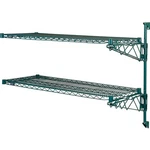Nexel Poly-green Wall Mount Wire Shelving 60"W 14"D 34"H 2-SHELF Add-on. Fixed Price $146.95.