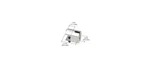 Crl Y031CR Horizontal Shelf Connector Polished Nickel. Fixed Price $39.84.