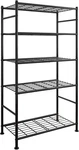 Sakugi Storage Shelves - 5 Tier Shelf Organizer, Heavy Duty Garage Shelving Unit. Fixed Price $85.99.